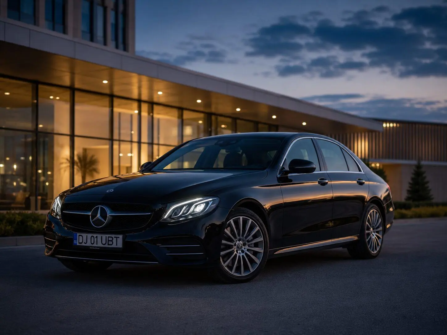 Mercedes E-Class UBT pentru transfer privat la aeroport